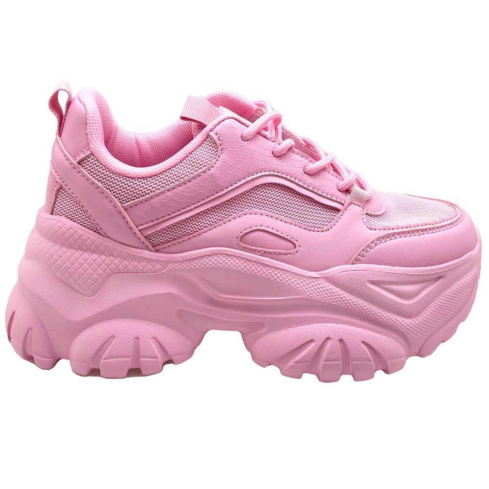 NEW Berness - HANNA Kawaii Kandy Pink Platform Sneakers